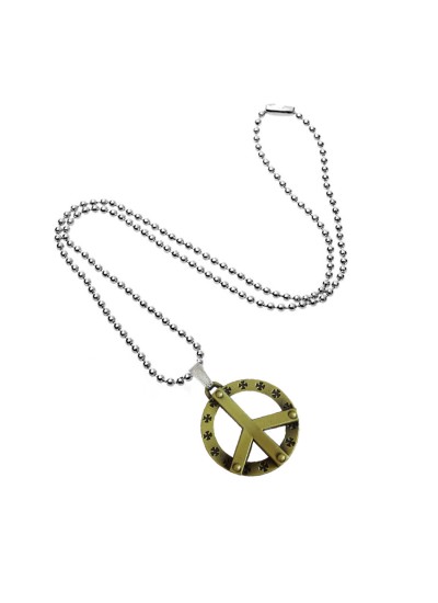 Hollow Peace Metal Pendant